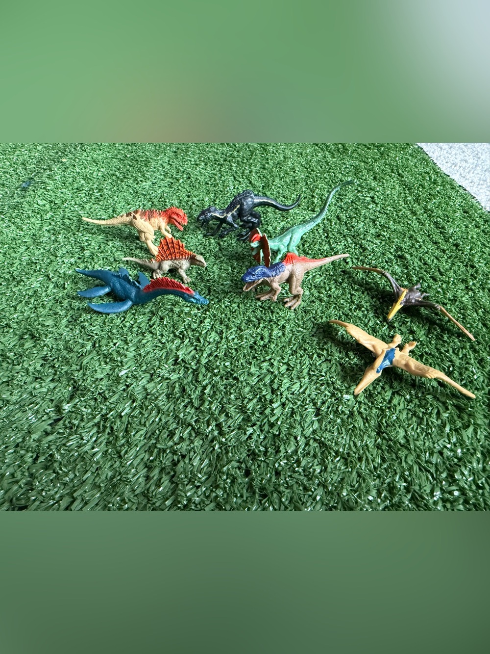 Mattel Jurassic World Minis Carnivore & Flying Reptile Lot of 8 T-Rex Indoraptor